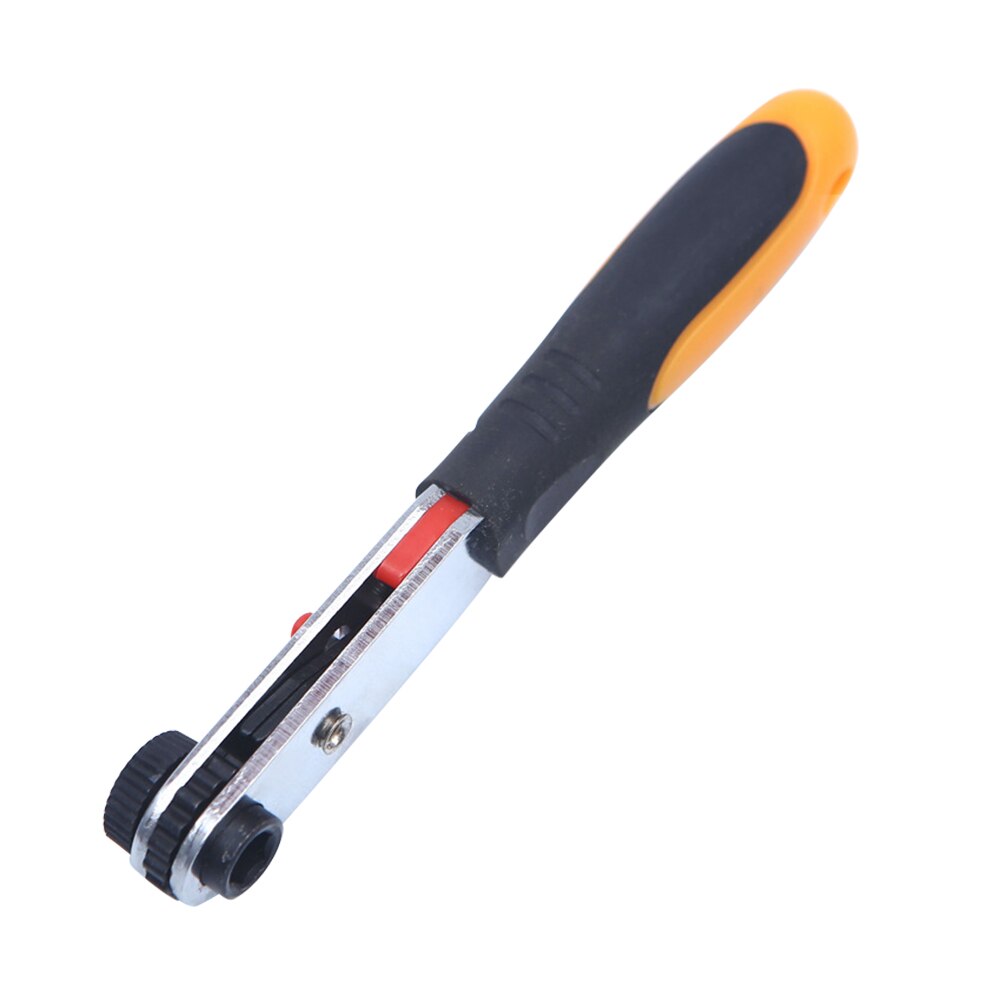 Practical Ratchet Wrench Steel Dual Purpose 1/4 Wind Batch Head Screwdriver Socket Mini Spanner for Home Hand Tools: 02