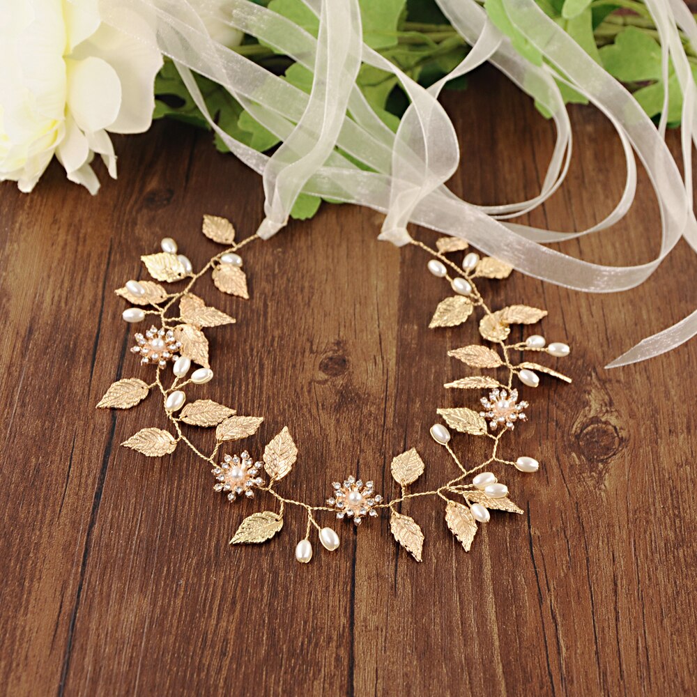 Faja nupcial de flores con perlas, hojas doradas para mujer, cinturón para vestido de graduación, accesorios de boda, cinturones en el vestido: ivory organza