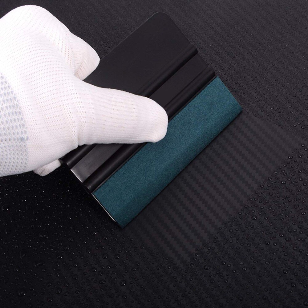 Auto Vinyl Folie Gereedschappen Blauw Schraper Rakel met Vilt Rand Auto Styling Stickers Accessoires