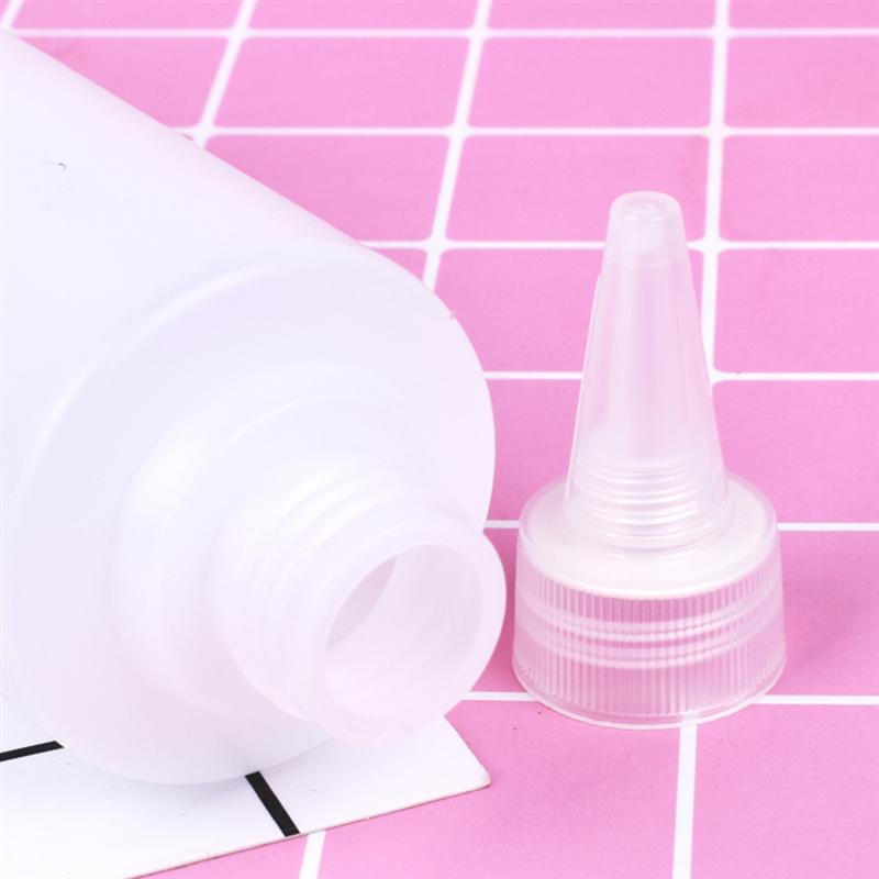 6 stk 250ml spids flaske applikator tom plastik squeeze flaske klar væske dispenser til limmaling