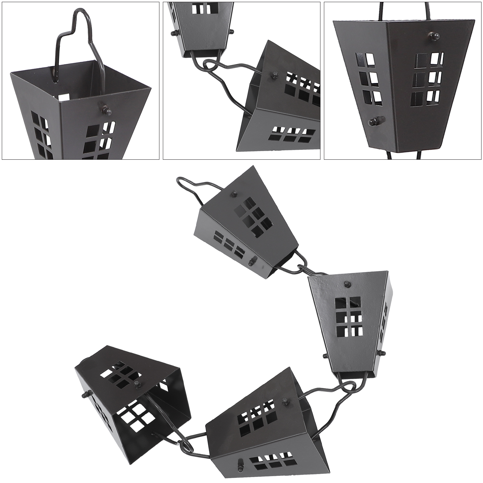 Chaîne de pluie pour gouttière, 1 pièce, utile pour décor de balcon (comme indiqué): Default Title