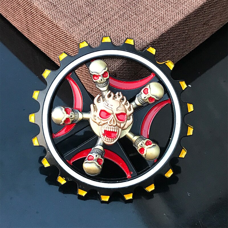 Double Layer Fidget Spinner Colorful Metal Rudder Gear Wheels Hand Spinner Fidget Spinner For Stress Relief Gyro Toys: S-22