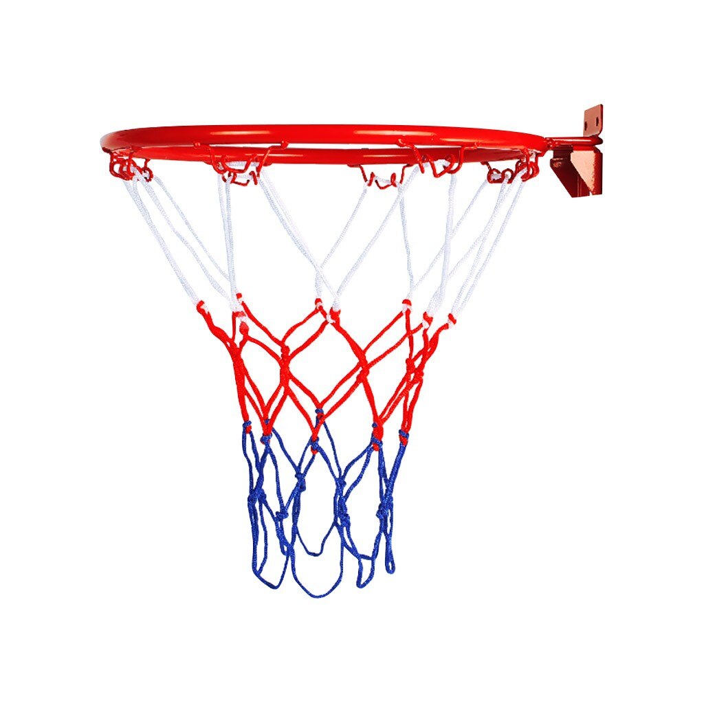32cm Steel Hanging Basketball Wall Basketball Rim With Screws Mounted Goal Hoop Rim Net Sports Netting Indoor Outdoor Basketbale
