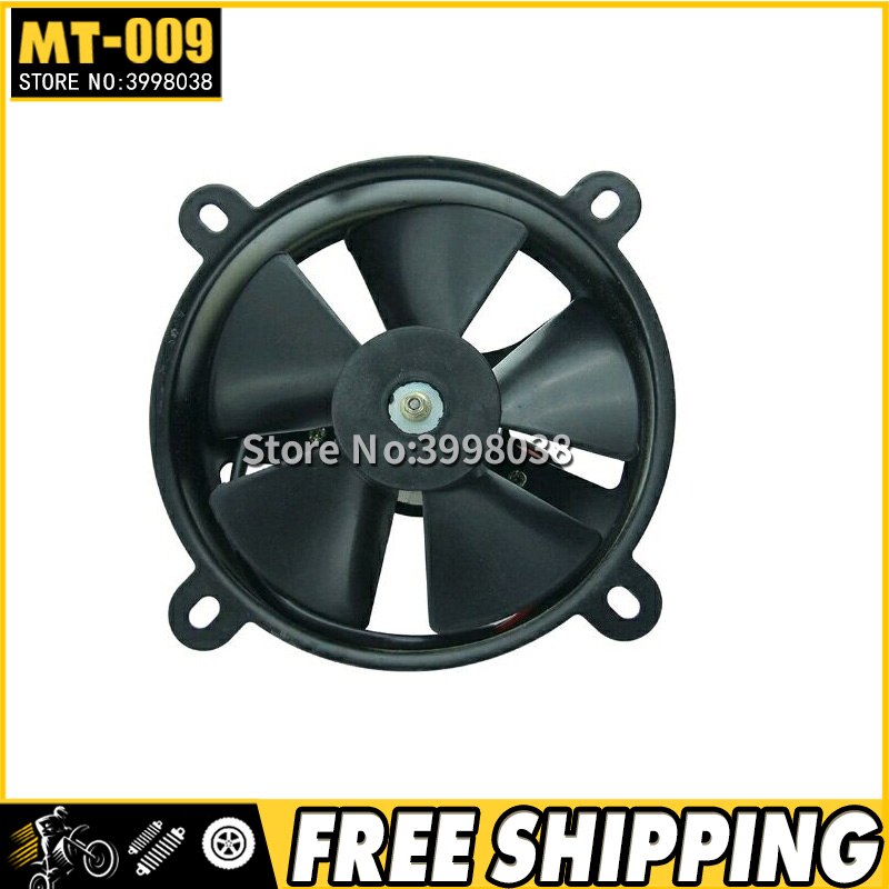 Ventilador De Radiador Para Moto De Cross/ATV 150-250cc - Refrigerado Por Agua, Conector De 2 Pines, Aleación Metálica, Mejora La Refrigeración Del Motor
