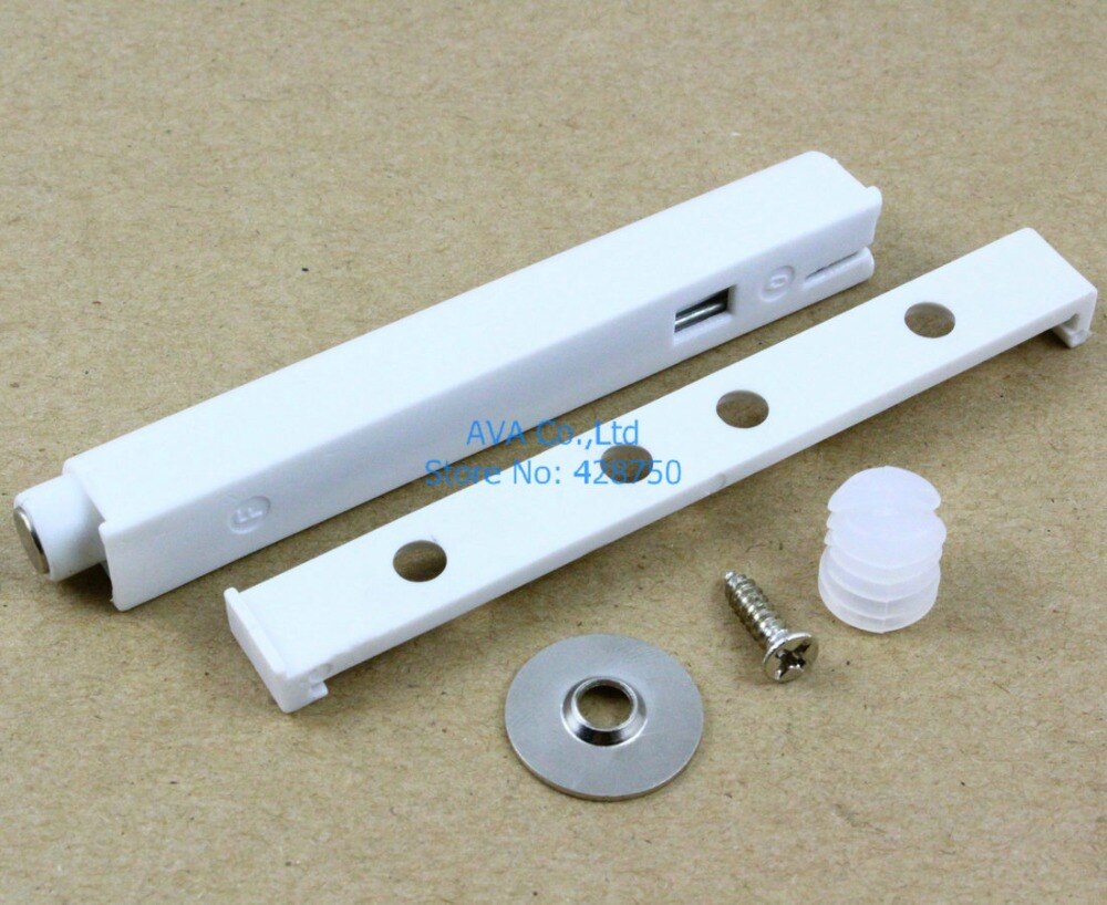 10PCS Magnet Push To Open System For Kitchen Cabinet Door Damper Buffer Closer Door Catch Without Handle (Optional: White/Gray)