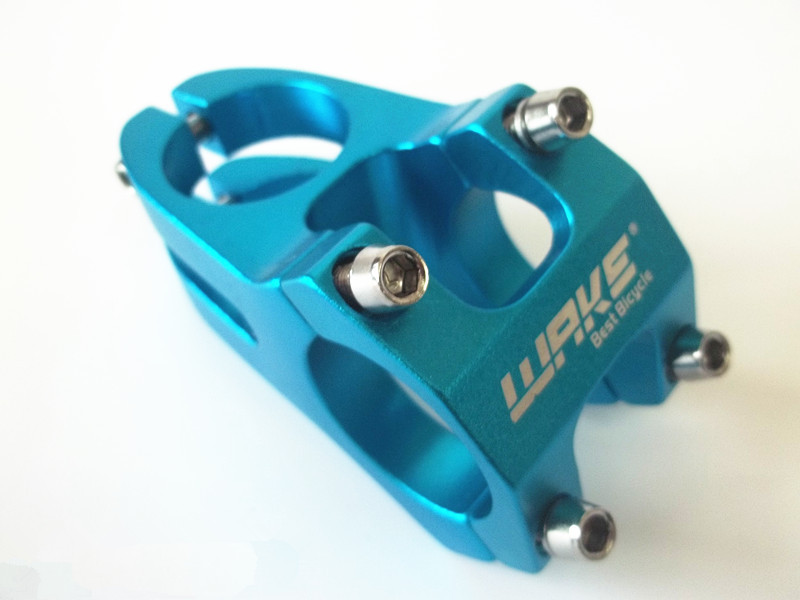 Wake High-strength CNC Machined Aluminium Alloy Bicycle Stem Road MTB Mountain Bike Stem 31.8mm Cycling Bicycle Parts: Blue