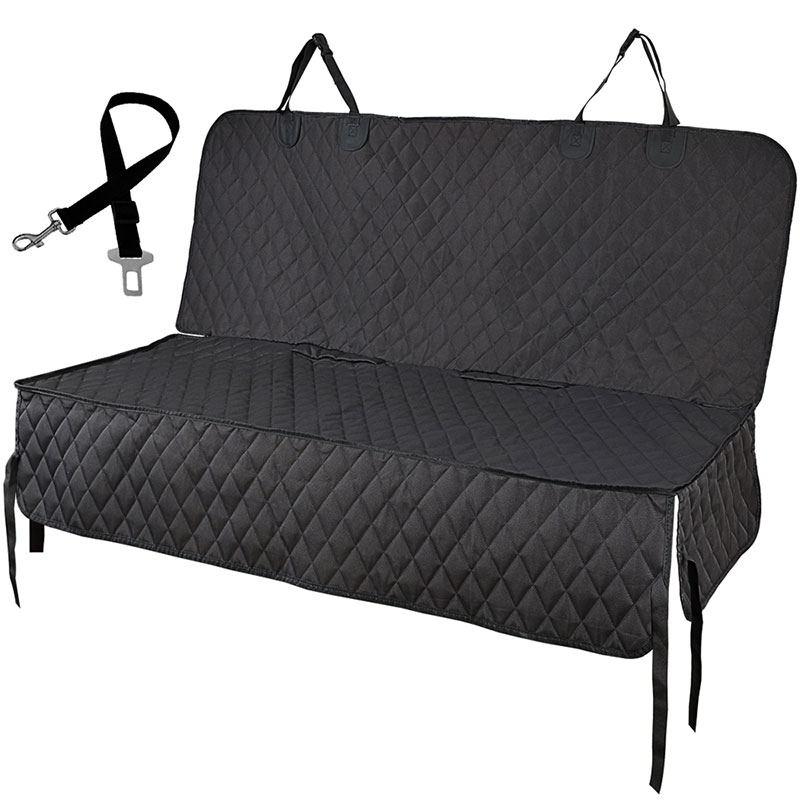 Honden Autostoel Hoes Huisdier Reisdrager Matras Waterdichte Hond Autostoel Beschermer Mat Met Middelste Stoel Armsteun Voor Honden: Black