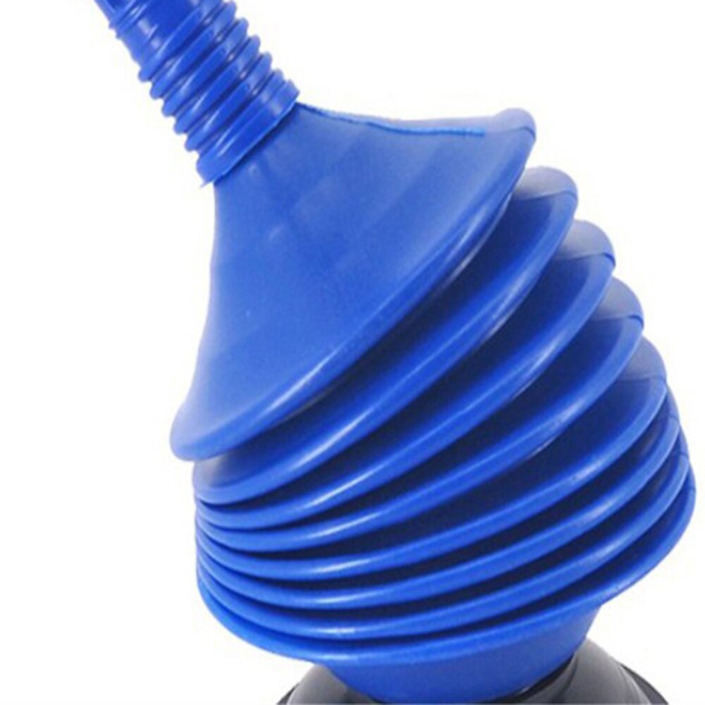 Toilet Plunger High Pressure Pump Bathroom Toilet Dredge Drain Plunger for Bathroom Bathtubs Showers Sink Blockage (Blue)