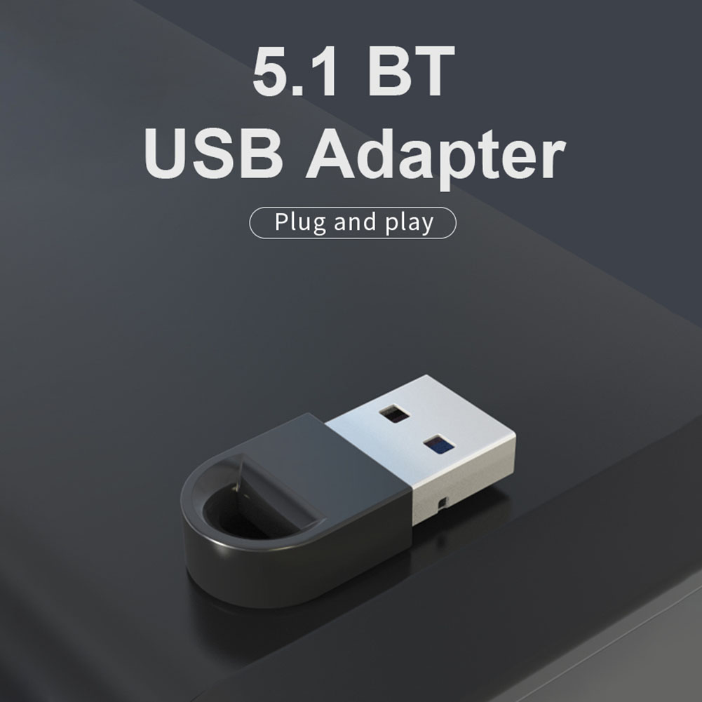 USB Bluetooth 5.1 5.0 Adapter Wireless Dongle Transmitter Receiver for PC Windows 11 10 8.1 7 Bluetooth Stereo Headset