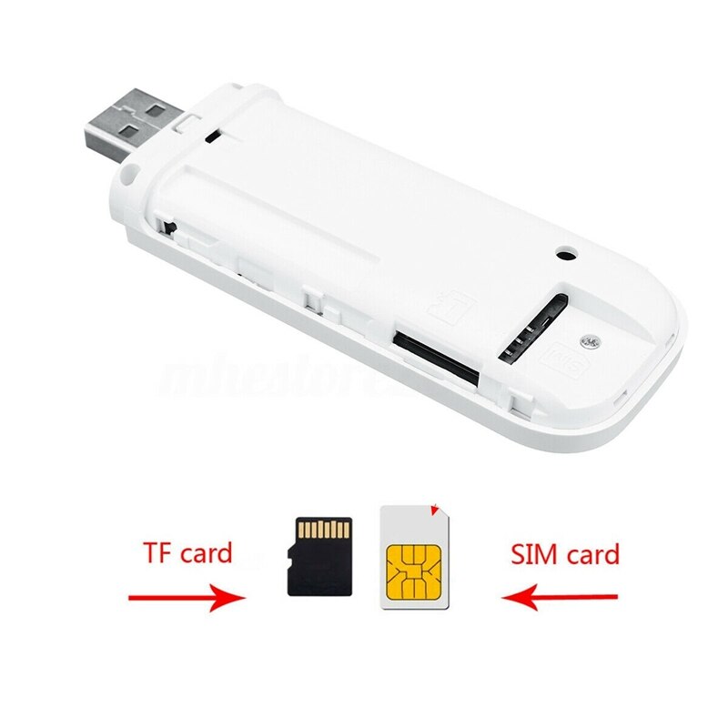 Portable 4G LTE WiFi Router Hotspot - 150Mbps Wireless USB Dongle - Unlocked SIM Card