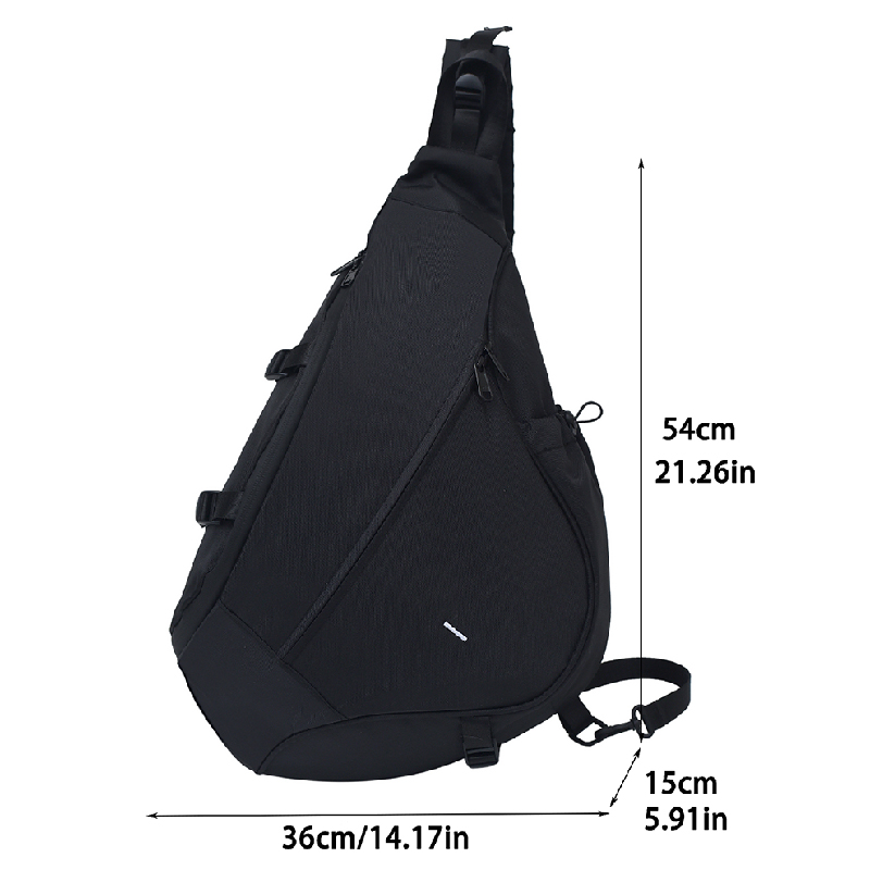 Bolsos bandolera para hombre de gran capacidad, bolso de pecho para hombre, bolso cruzado Unisex de viaje informal, bolso de hombro de almacenamiento de nailon, mochilas para estudiantes