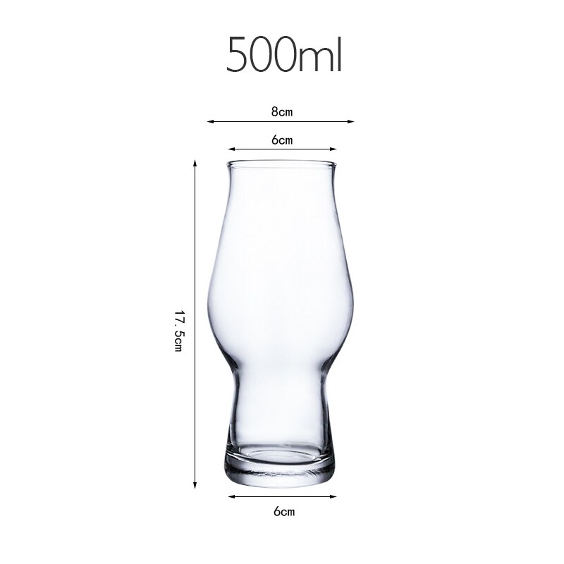 Bierpullen wijnbekers koele drank high beer glazen vers sap cola cocktail whiskyglas: Duidelijk 500ml
