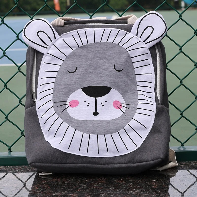 freundlicher Rucksack Kleinkind freundlicher Schultasche Tiere Mädchen Jungen Rucksack Kindergarten Karikatur Kaninchen Löwir Rosa Druck Tasche: Freier Raum