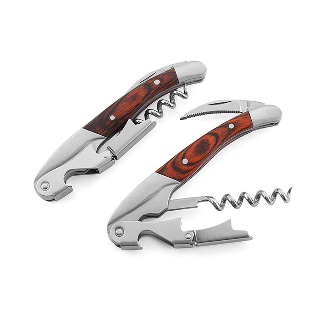thumbnail image 2 of Multi-Function Folding Waiter's Corkscrew – Wine Bottle Opener By BlueDot Trading 2 of 6