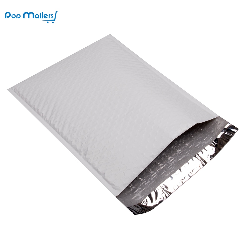 Forskellige størrelser pakning poly boble kuvert hvid, poly boble taske, premium poly boble mailer 10 stk.