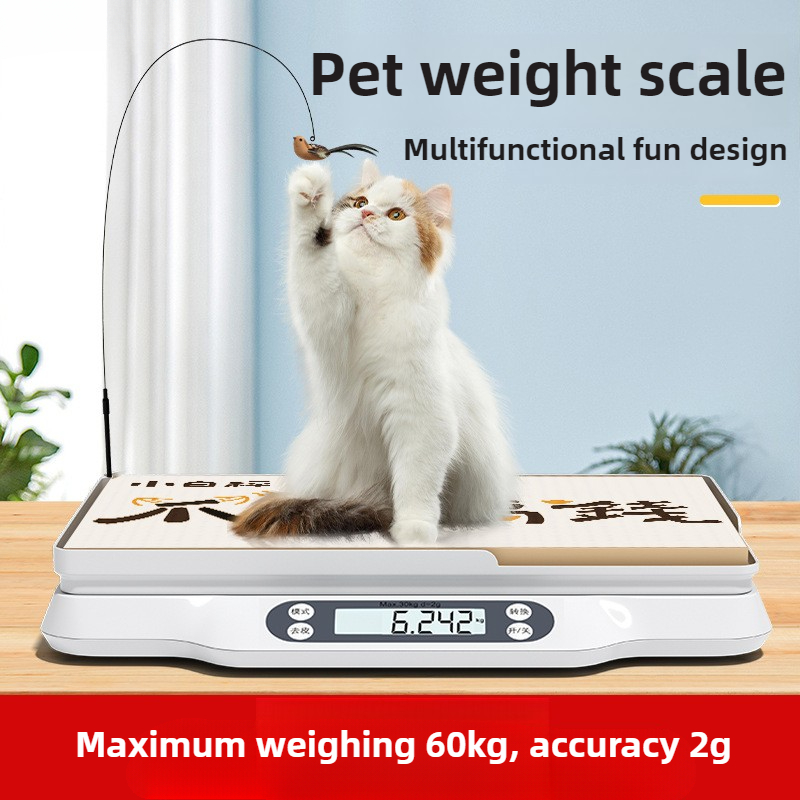 Balance électronique de précision pour animaux de compagnie, peseuse pour chat et chien, maison et animalerie