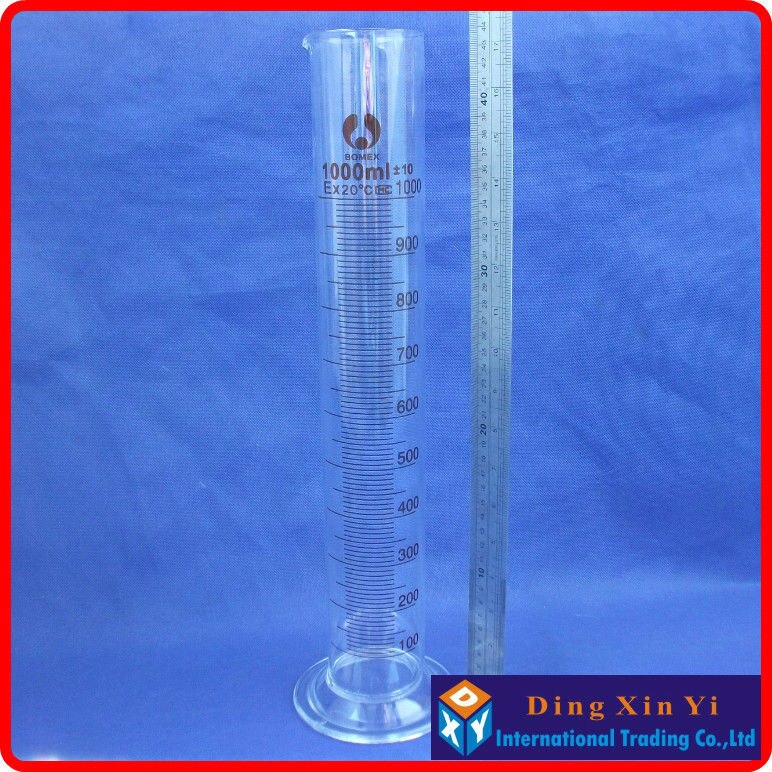 1000ml glass graduated cylinder, measuring cylinder measuring graduates glass graduate