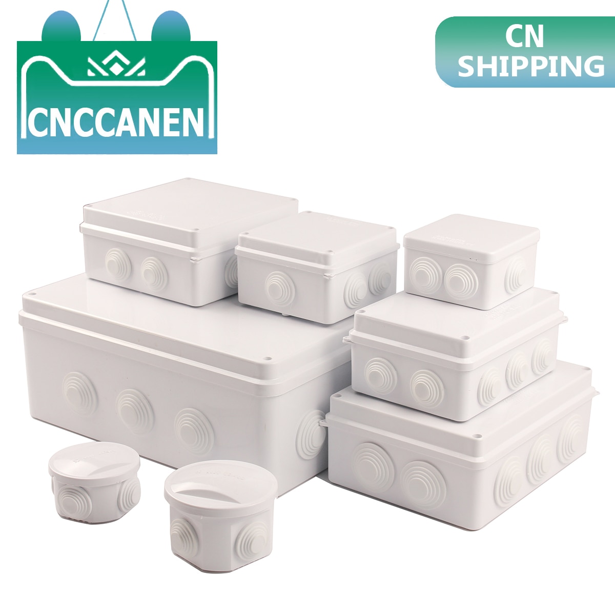 ABS Plastic IP65 IP66 Waterproof Junction Box DIY Outdoor Electrical Connection box Cable Branch box