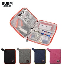 BUBM Reise Kabel Tasche Elektronik Veranstalter, Digital Speicher Tasche für USB Kabel, Kopfhörer Draht, Stift, Energie Bank Reise Bausatz fallen