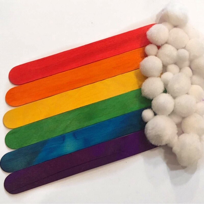 Pipe Cleaners Crafts Set Crafting Kit Chenille Stem Pompoms Googly Eyes Wooden Stick for DIY Crafts Doll Making Supplies