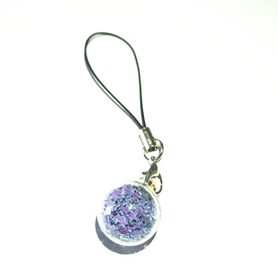 2020 nowy projekt 1 sztuka Top Quality Clear Glass Bling Balls pasek do telefonu komórkowego smycz breloki torba dekoracyjna Charms akcesoria: 9