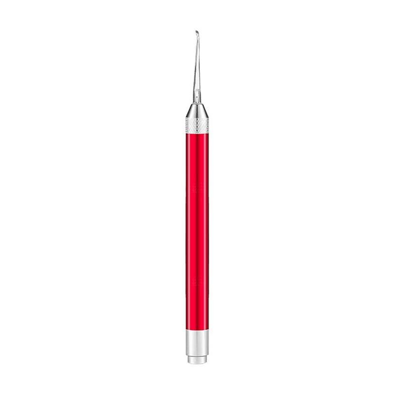 1PC LED Lampe Beleuchtung Art Baby Ohrenschmalz Wachs Ohrenschmalz Entferner Blinkende Löffel Ohr Reinigung Pflege Werkzeug: 02-ohne Batterie