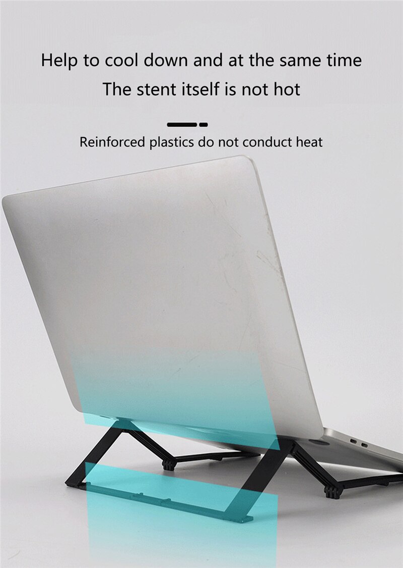 Adjustable Desktop Laptop Stand Hollow Out Foldable Tablet Holder Protect Eyes And Posture For Notebook And Tablet Computer