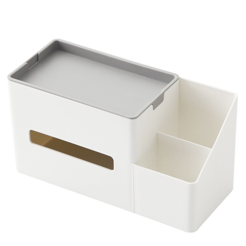 Plastic Tissue Box Roll Paper Storage Box with Storage Box Tissue Dispenser Organizer Container Towel Napkin Tissue Holder