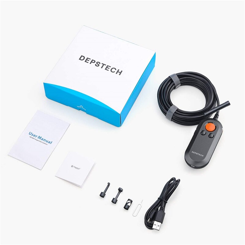 DEPSTECH 5.0MP Zoomable Handhold Wireless Endoscope Single Lens Camera Industrial Borescope 8.5mm Inspection Snake Camera: WF050 5.0MP