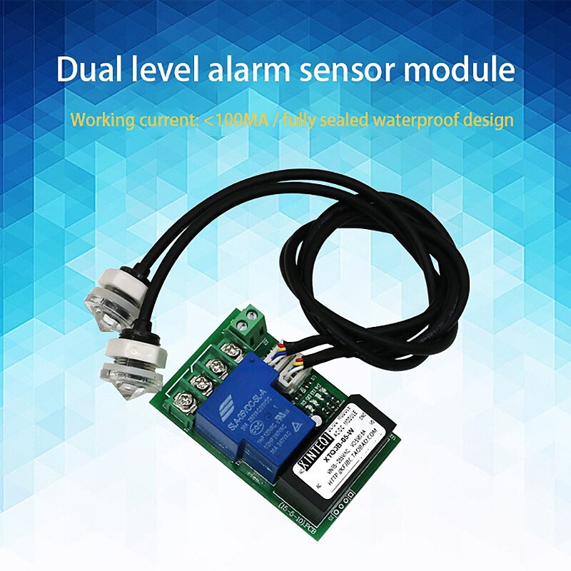 1 pces duplo sensor de detecção de nível líquido módulo de alarme de nível infravermelho