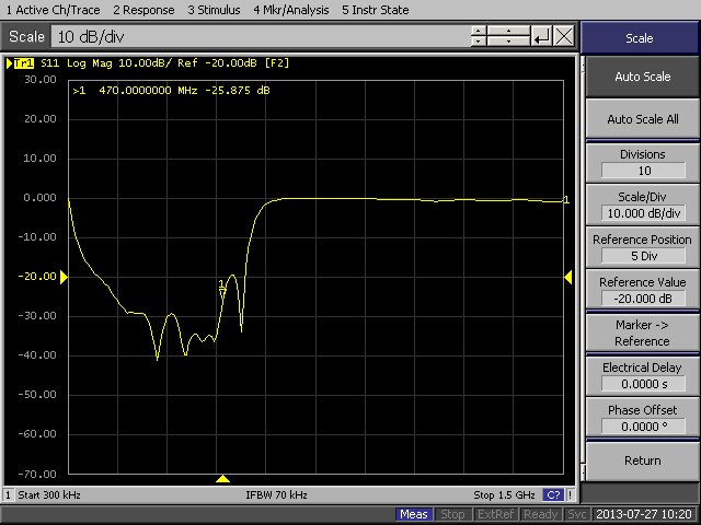 1pcs 433MHZ Low Pass Filter LPF