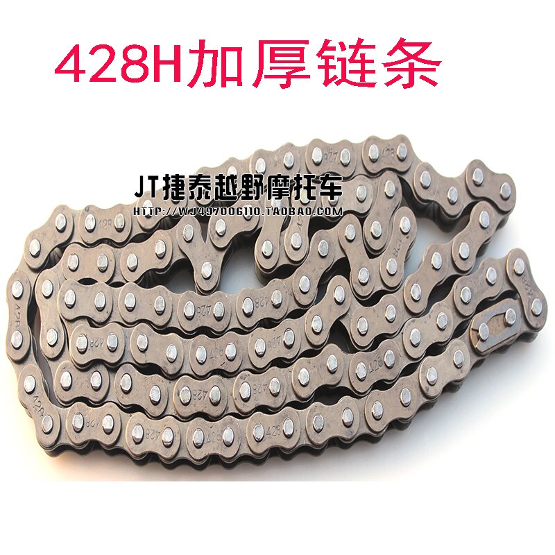 Zongshen loncin lifan 125cc 110cc | dirt pit bike chaîne avant, pignon arrière, chaîne 428H, boucles accessoires de moto
