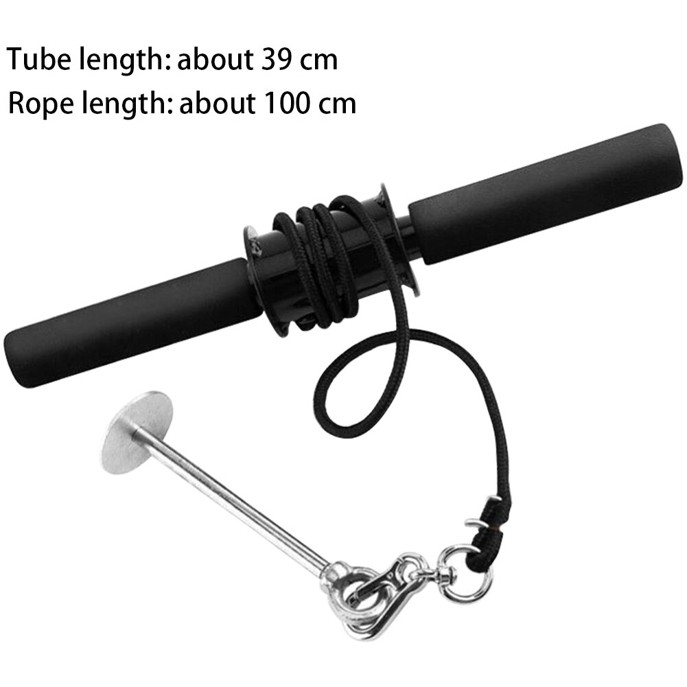 Power Rod Hand Gripper Strength Training Fitness Equipment Anti Slip Wrist Curling Exerciser Forearm Trainer Black Home Force