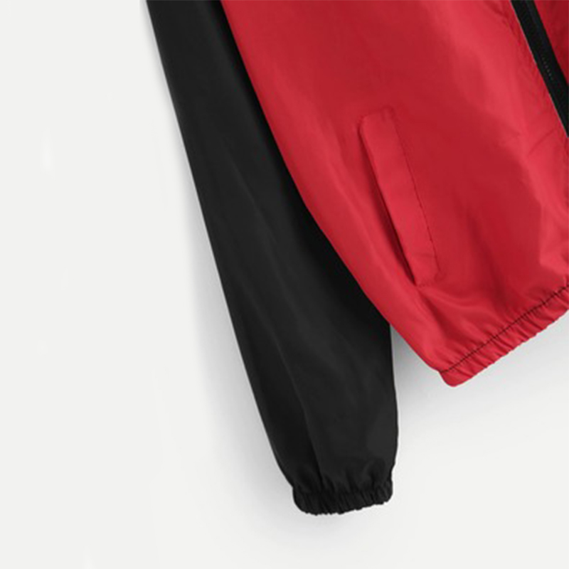 Chaqueta cortavientos con capucha y cremallera para mujer, chaqueta impermeable ligera para deportes al aire libre y senderismo, informal, a la , nueva