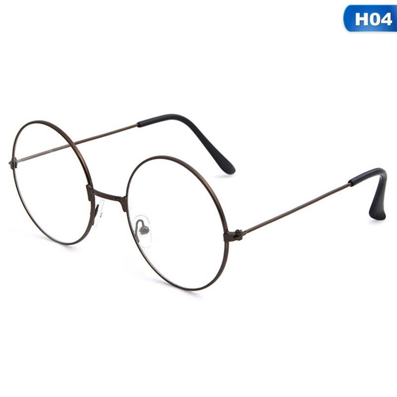 Lunettes rétro rondes plates, accessoires de photographie, monture métallique, nouvelles couleurs, directe: 4