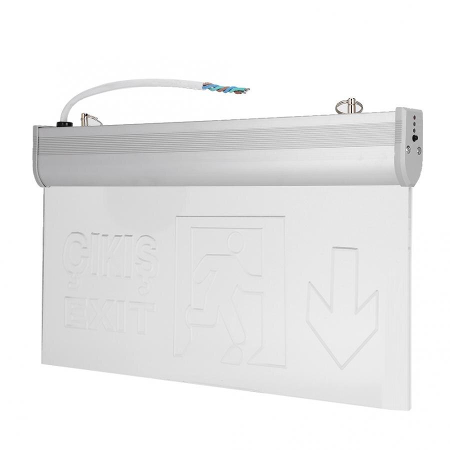 Led nödbelysning, arabiska + engelska pmma led nödbelysning ljussignal säkerhetsindikator hög ljusstyrka lampa led ljus