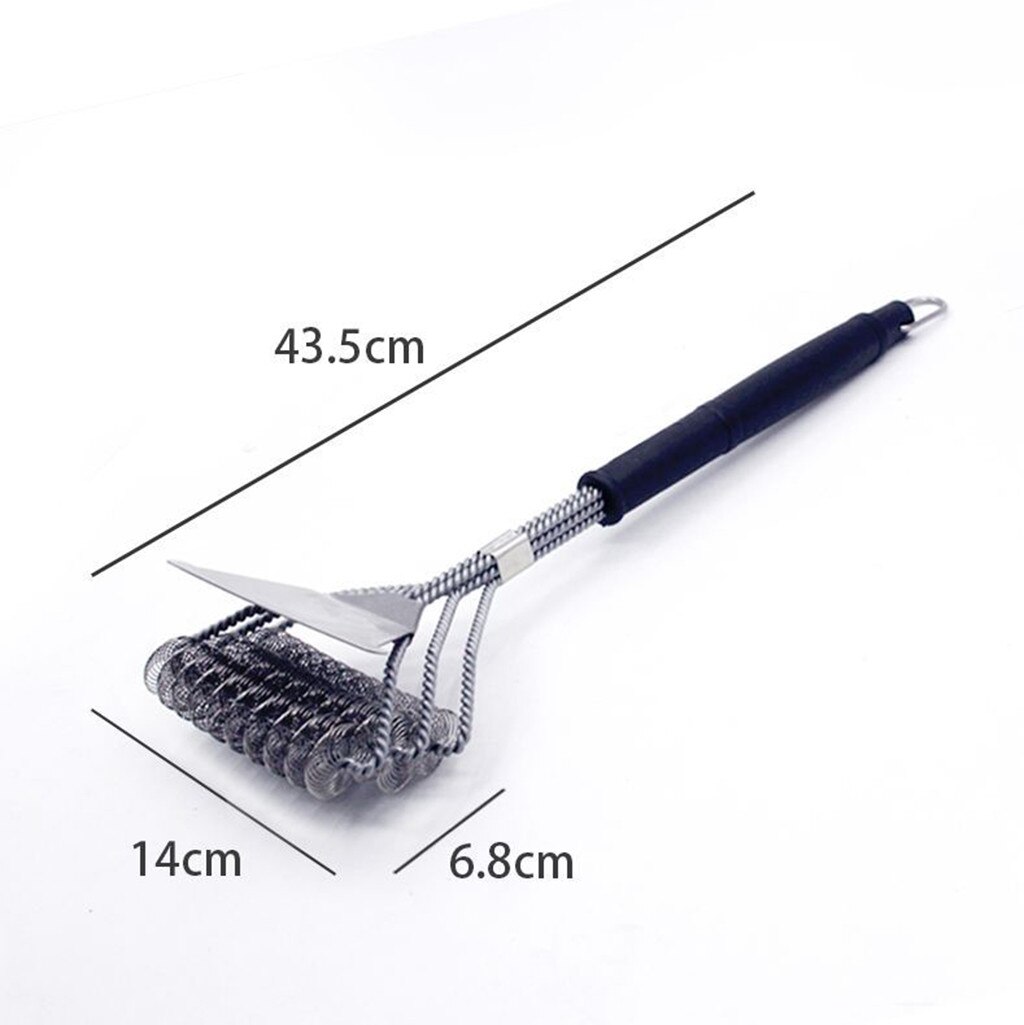 1 Pc 3 In 1 Bbq Cleaner Grill Borstel Schraper 17 Inch Veiligheid Haren-Gratis Grill Borstel Bbq Cleaning grill Borstel Barbecue Tool J #22