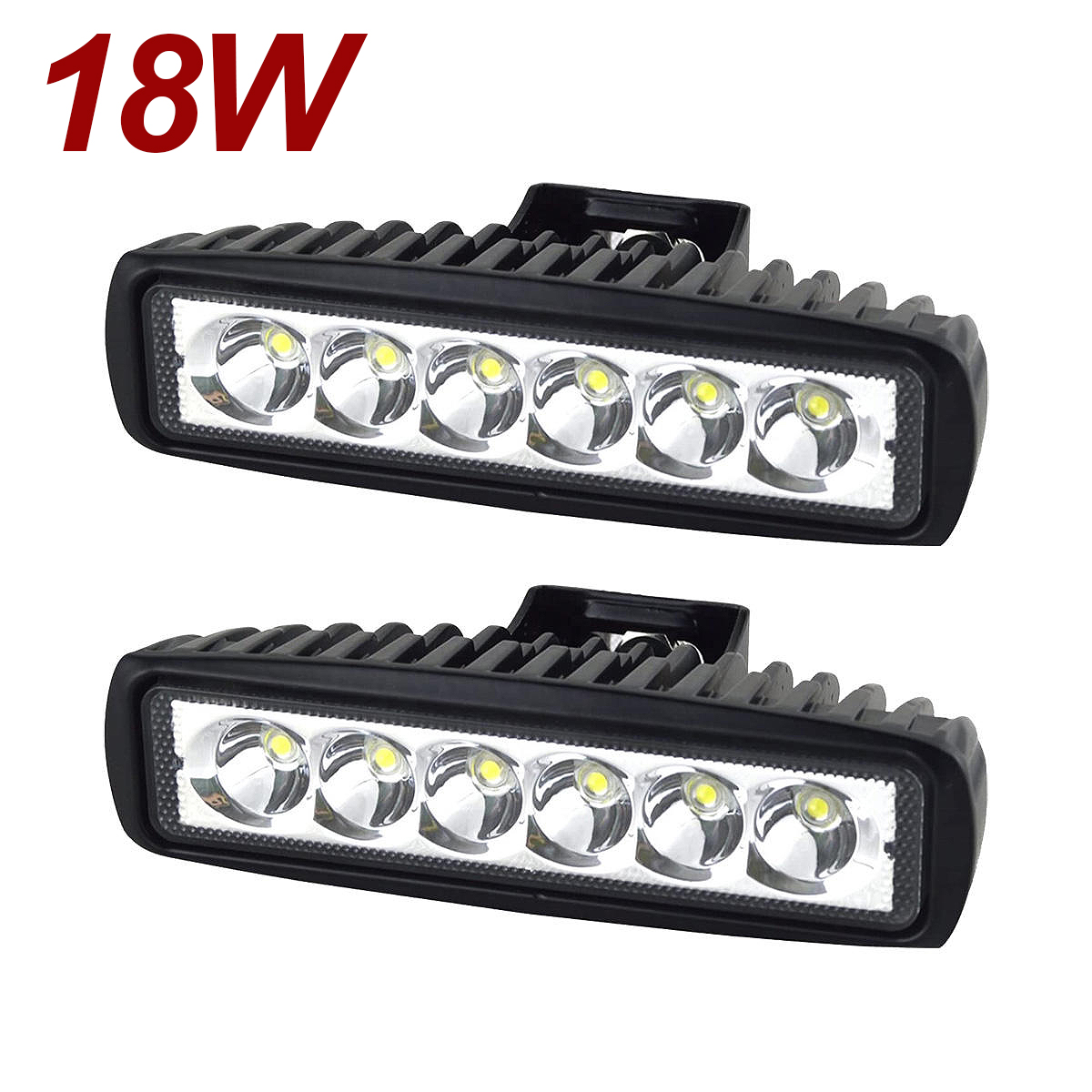 Auto Werklamp 18W 6 Led Drl Spotlight Hoge Heldere Waterdichte Auto Offroad Suv Truck Koplampen Rijden Lamp 12V 24V 6000K