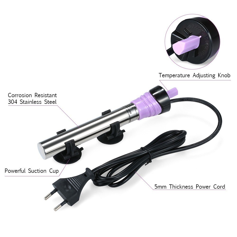 220-240V Fish Tank Stainless Steel Electric Heating Rod Submersible Heater Rod Element Heater Rod Elements Water Heater