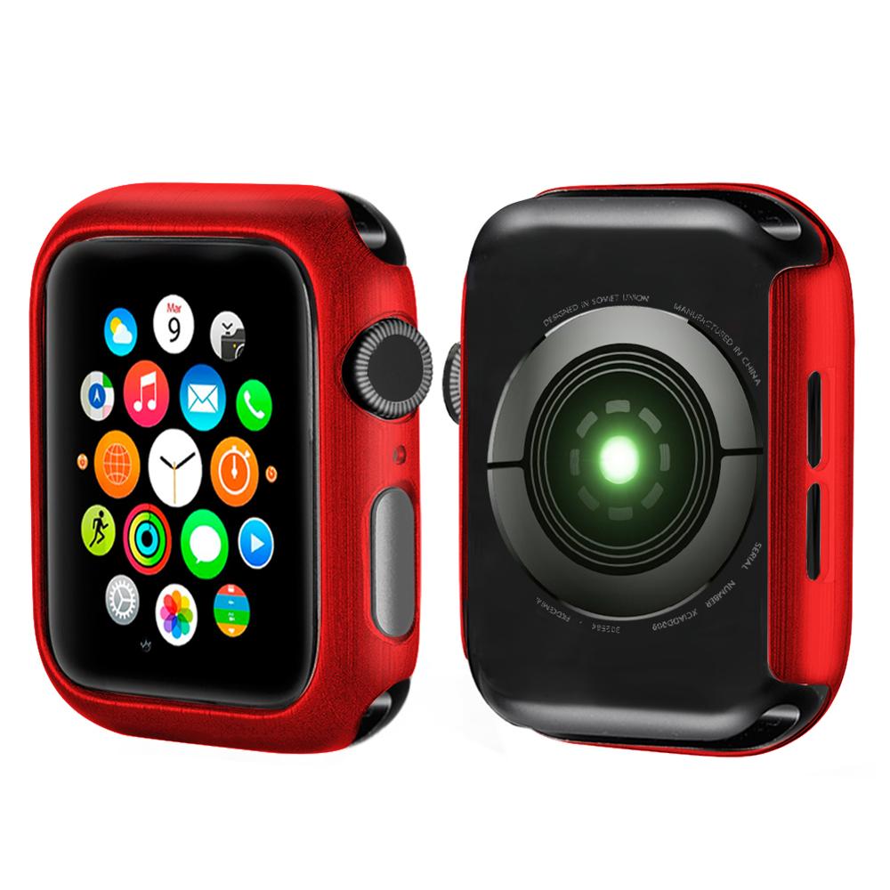 Ur cover cover til apple watch 5/4/3/2/1 40mm 44mm scratch pc matels covers til iwatch series 3 2 42mm 38mm tilbehør