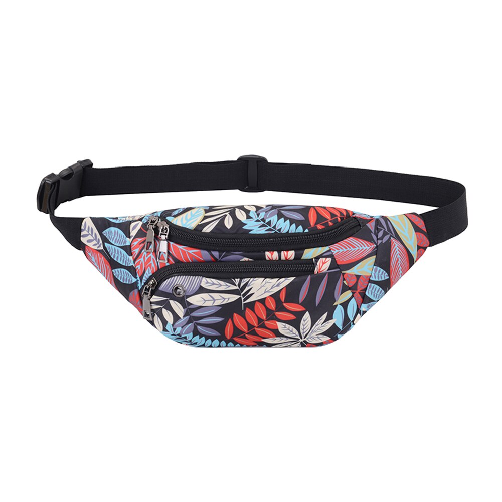 Unisex Print Shoulder Crossbody Waist Bag Zipper Fanny Chest Packs: Style 5