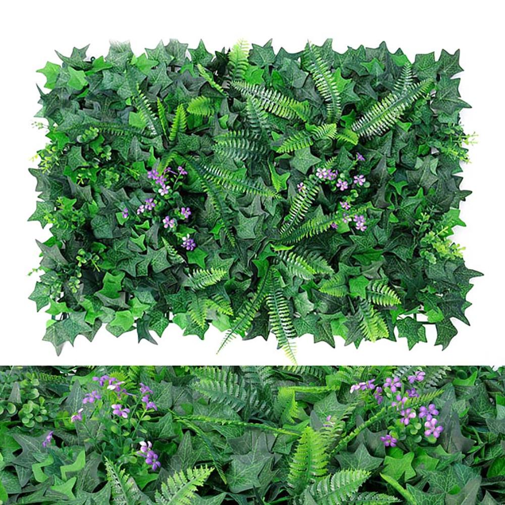 Faux plantes décor de cour mur de fleurs écrans et panneaux de confidentialité en plein air pour patio: 1