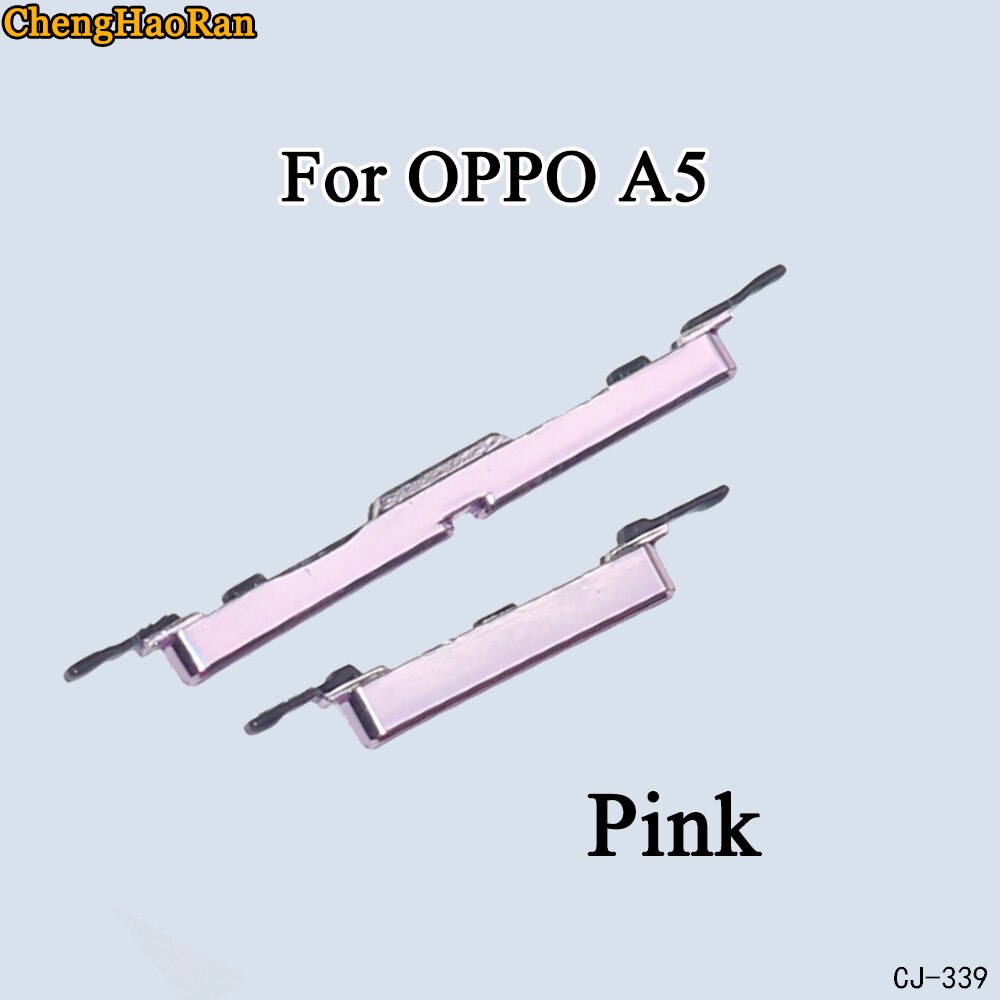 ChengHaoRan 1Pcs Side Button Power Key Replacement Spare parts For OPPO A79 A83 A5: A5-Pink