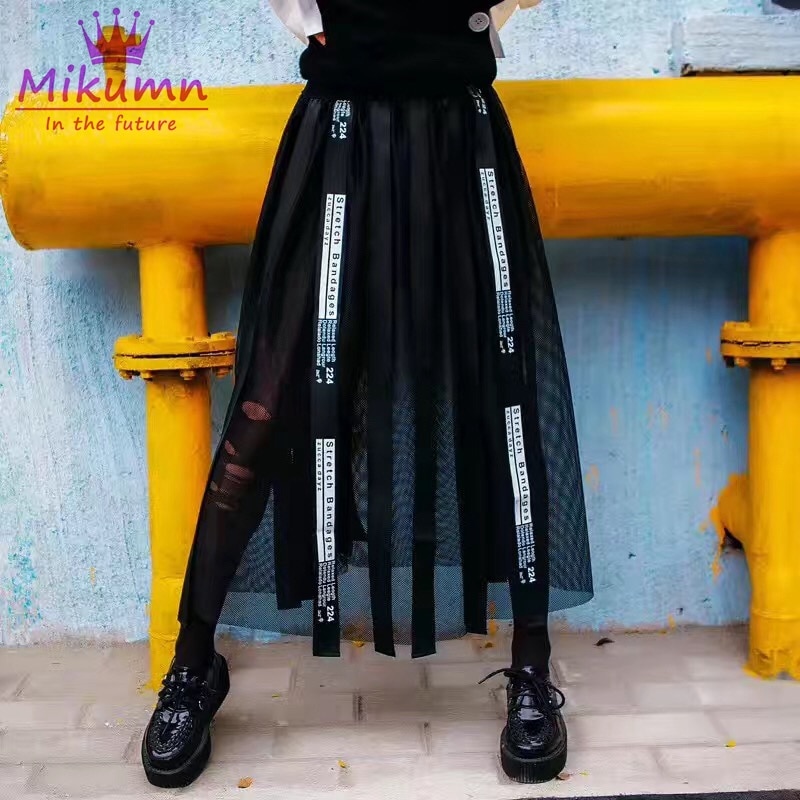 Harajuku Rok Punk Stijl Vrouwen Hoge Taille Rok Gothic Streetwear
