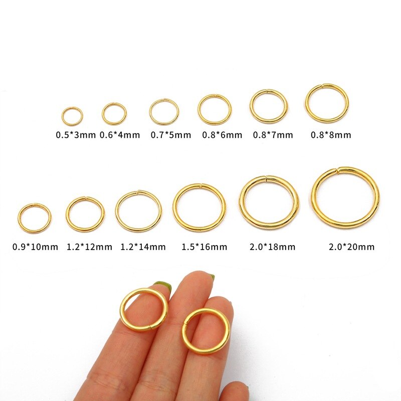 Ensemble de 200 anneaux de cheveux tressés, 0.8x8mm, petite ouverture, perle, Dreadlock, Clip, tresse pour tresses africaines, accessoires décoratifs