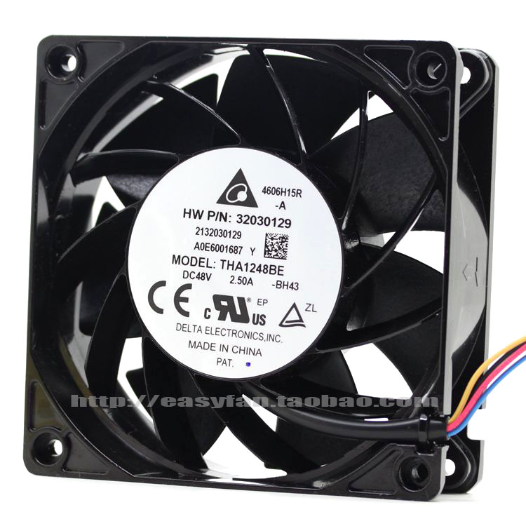 DELTA THA1248BE 48V 2.50A 12038 12CM 48V high air volume aluminum cooling fan