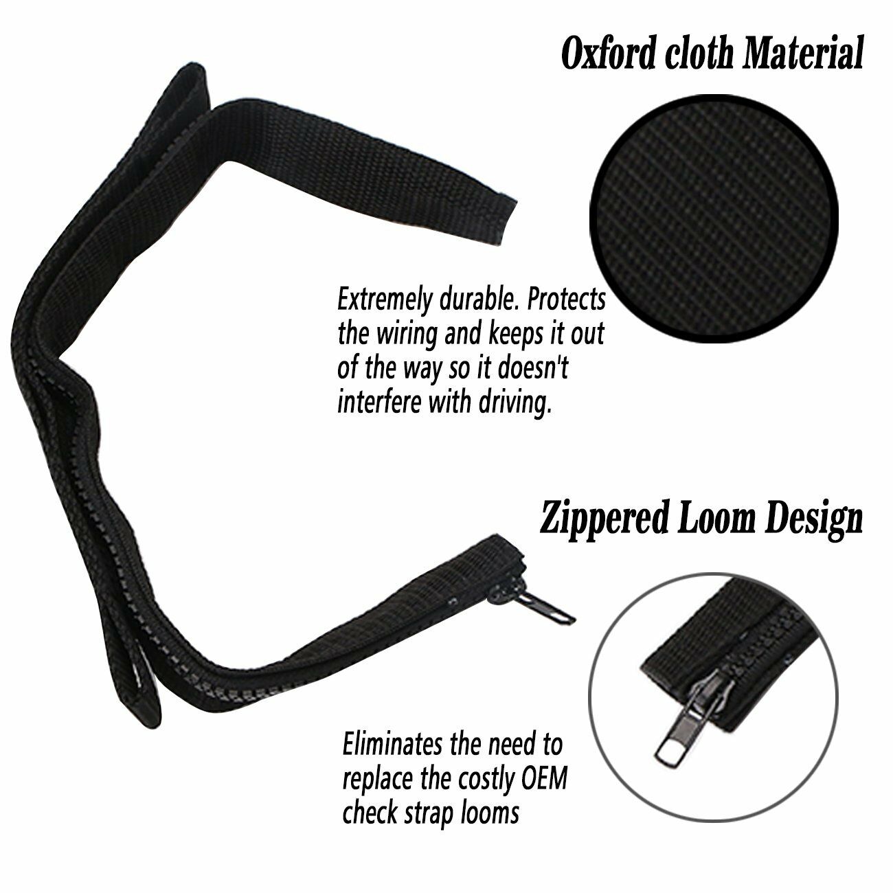 2pcs Limiting Strap Hinge Cloth Wire Waterproof For Jeep Wrangler JK 2007