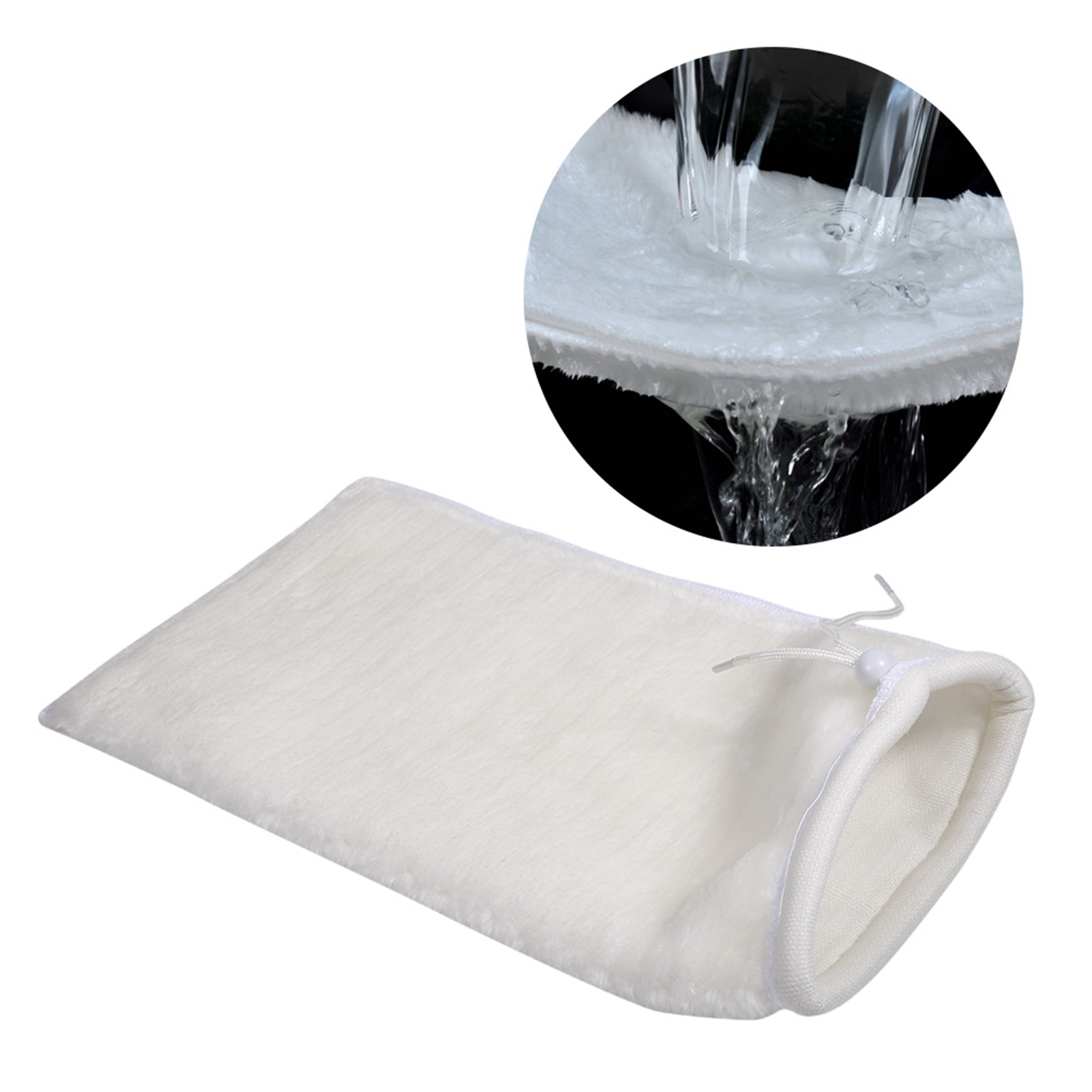Fisch Filter beutel Filter ocken Kordel zug Aquarium Fischs ocken Filterung Meeres sumpf Filter Baumwoll beutel reiniger praktisch