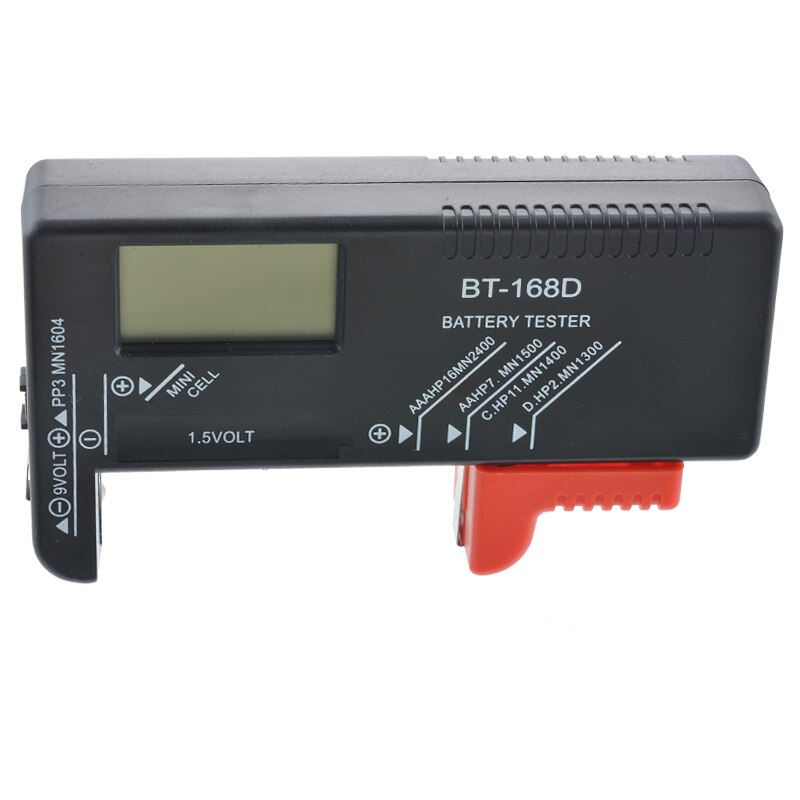 Bt -168 por digital lithium batterikapacitet tester rutet belastningsanalysator display check aaa aa knapcelle universal test: Bt -168d