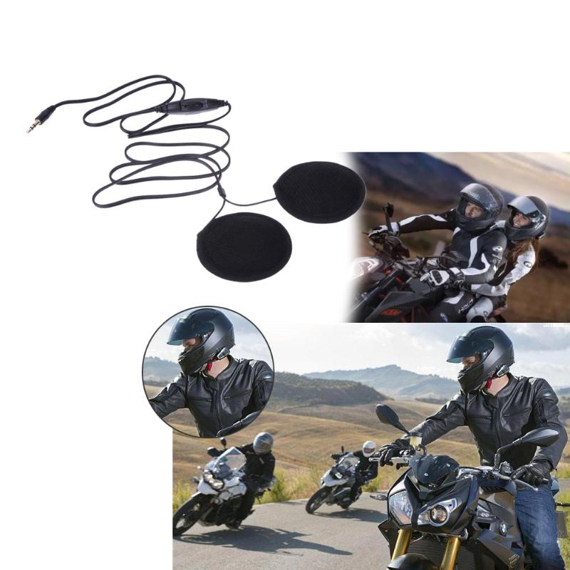 3.5mm bil styling motor headset motorcykel hjälm högtalare headset stereo motorcykel hörlurar för  mp3 radio gps smart telefon